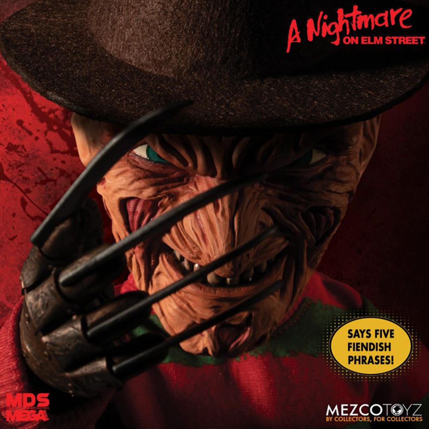 Nightmare On Elm Street Freddy Krueger Mega Scale 15 Inch Figure with Sound