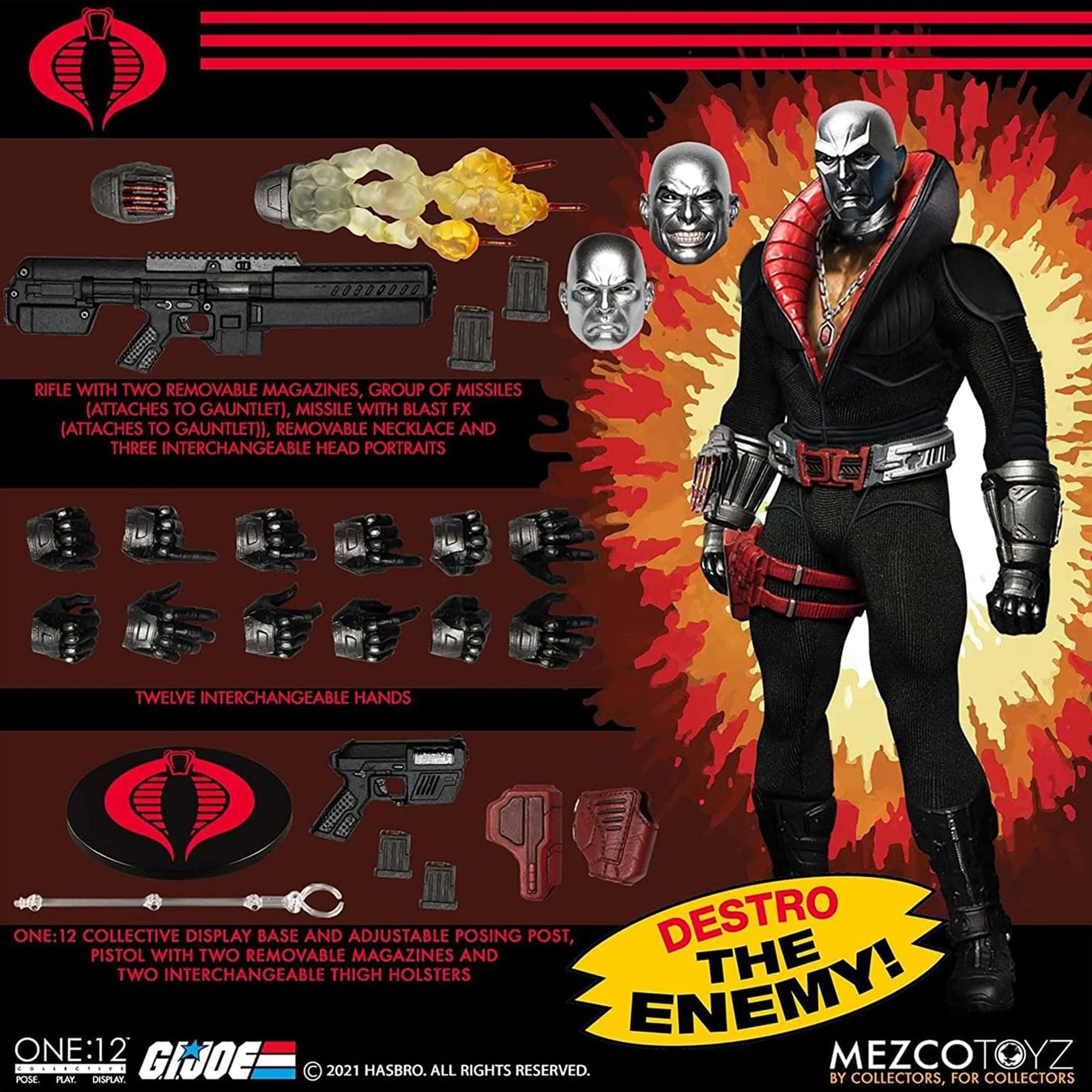 GI Joe One:12 Collective Action Figure | Destro