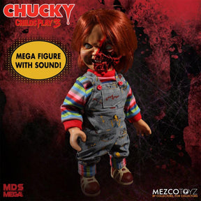 Child’s Play 3 Talking Pizza Face Chucky 15 Inch Mega Figure