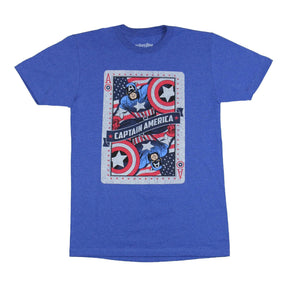 Captain America "Ace of Avengers" Adult T-Shirt