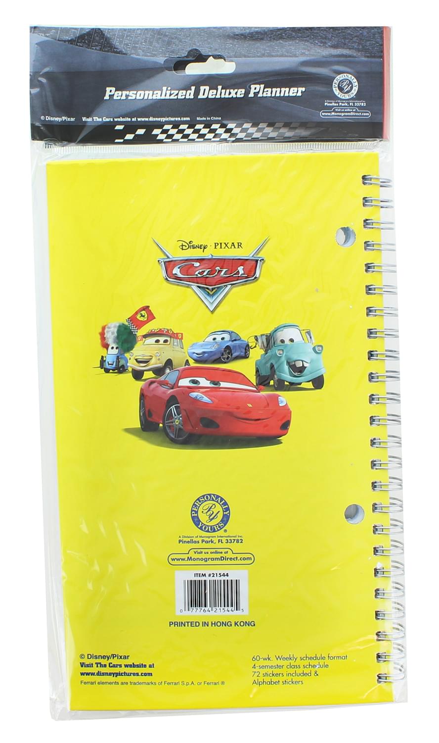 Disney/Pixar CARS Personalized Deluxe Planner