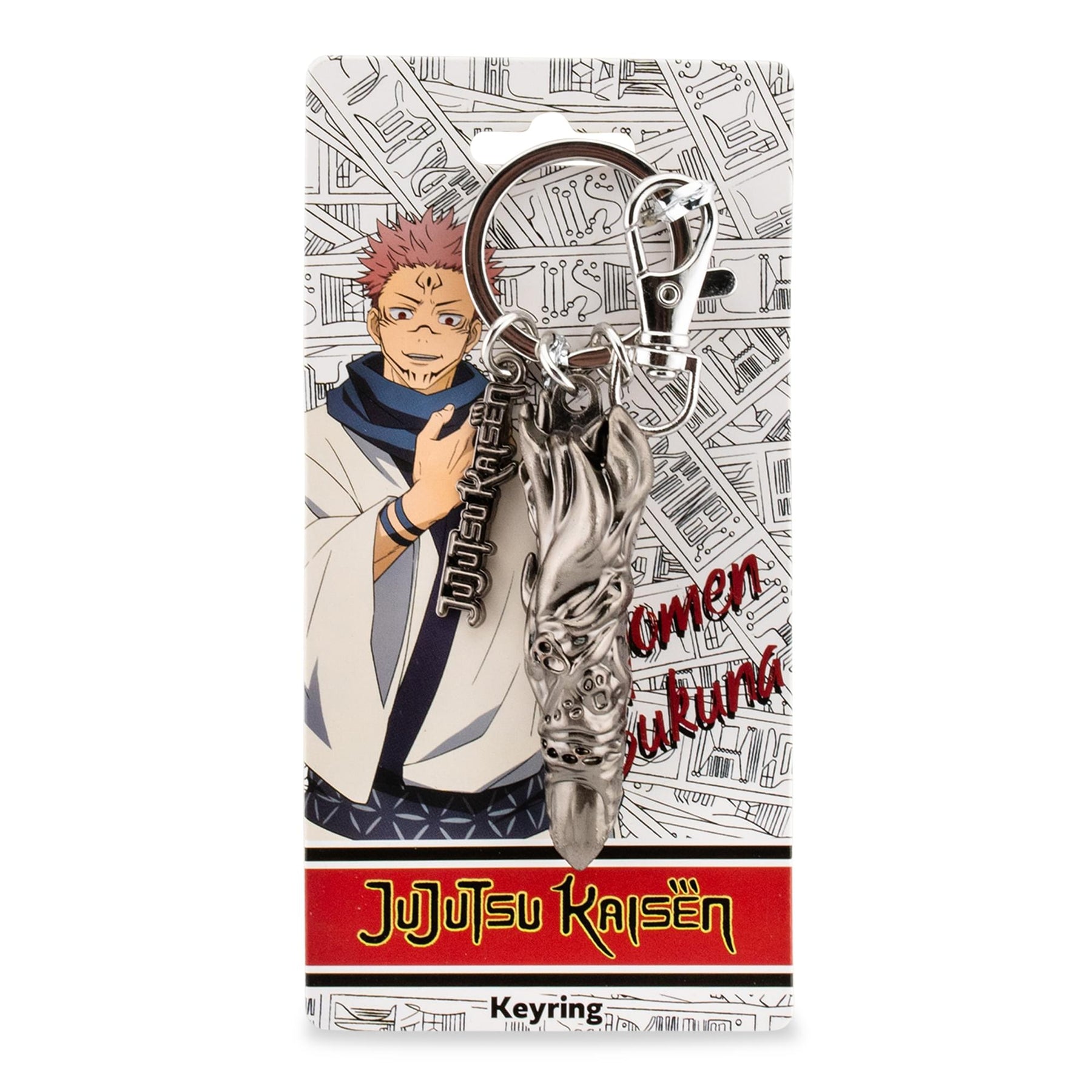 Jujutsu Kaisen Sukuna Finger Pewter Keyring