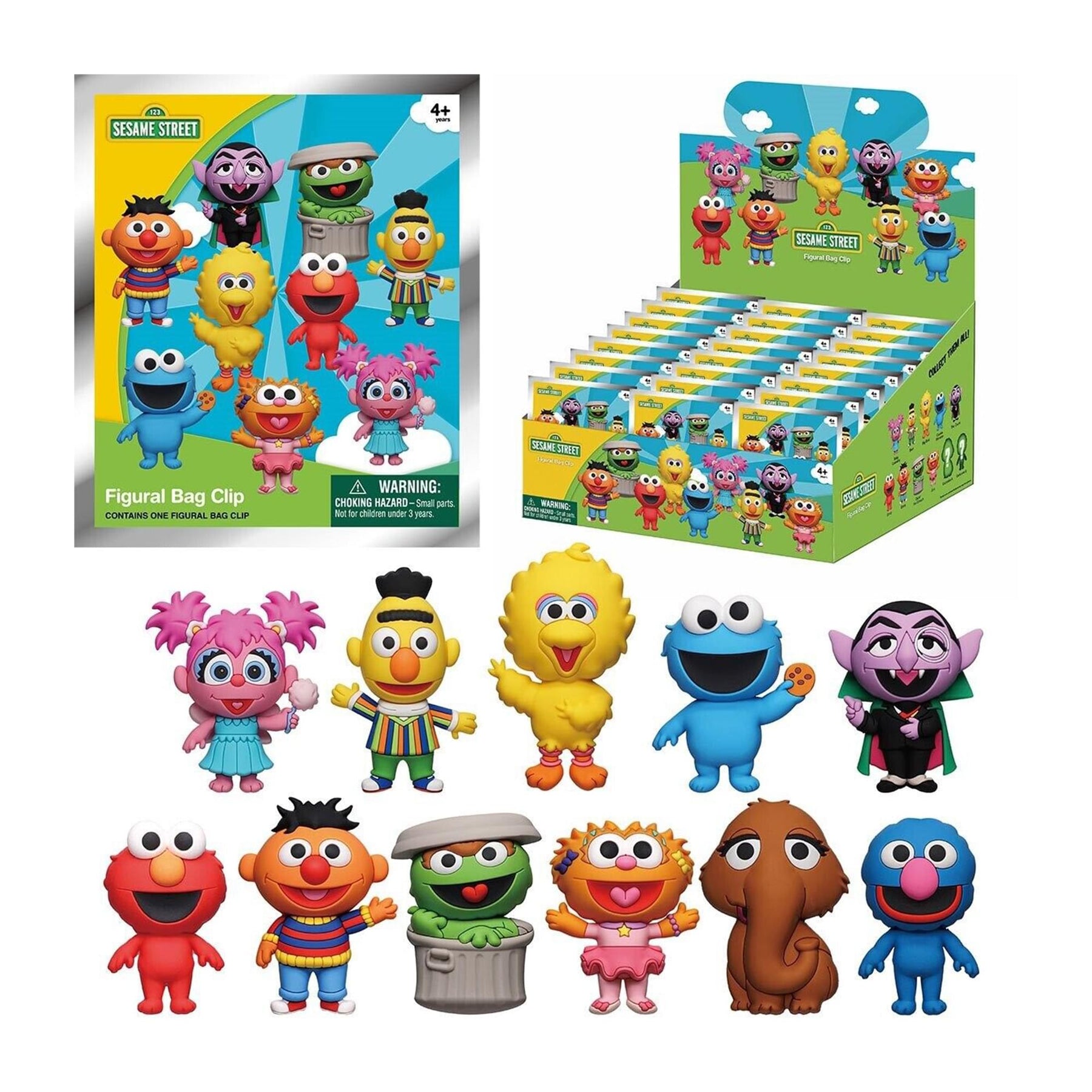 Sesame Street 3D Foam Bag Clip | 1 Random