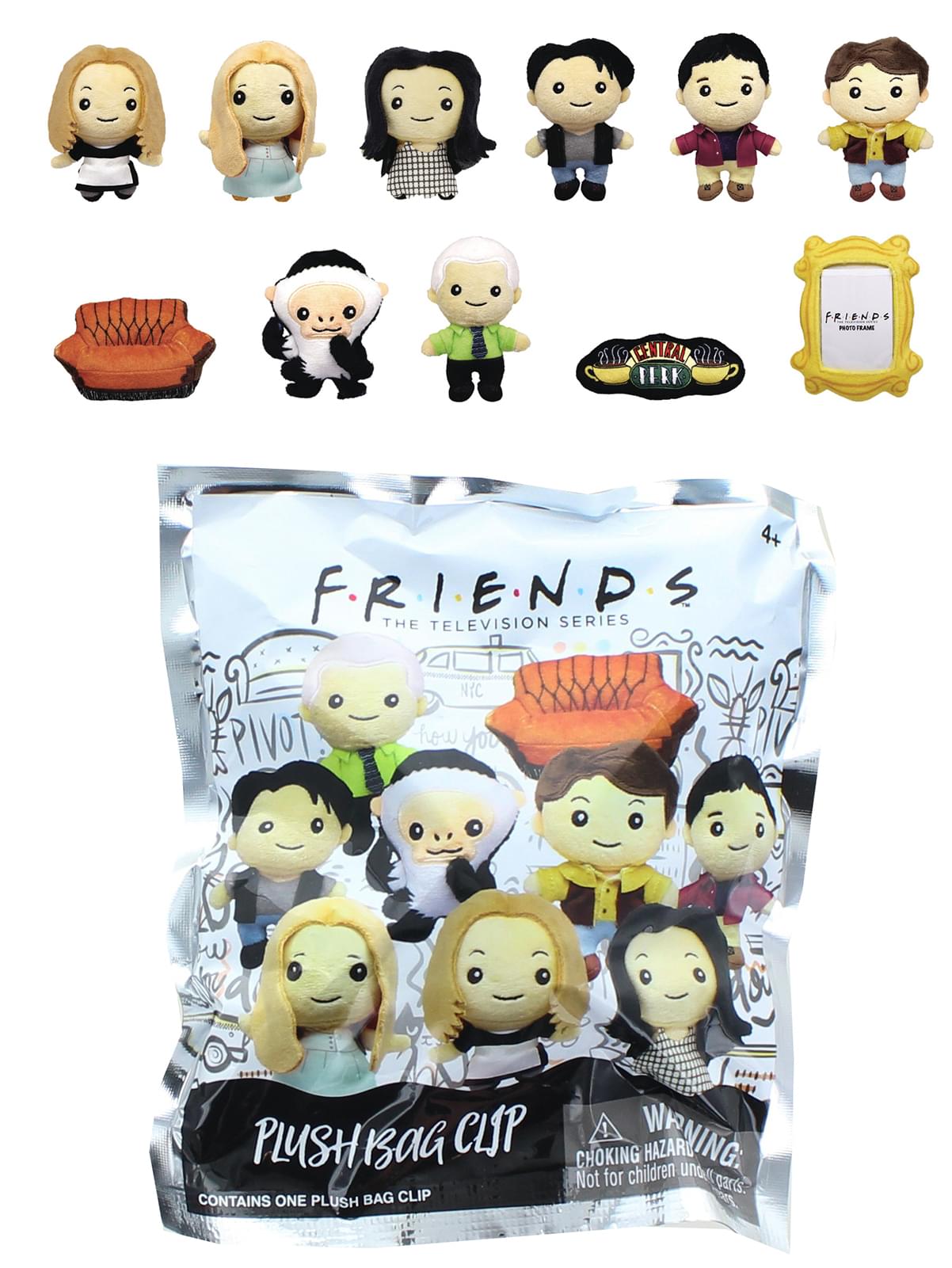 Friends Collectible Plush Bag Clip