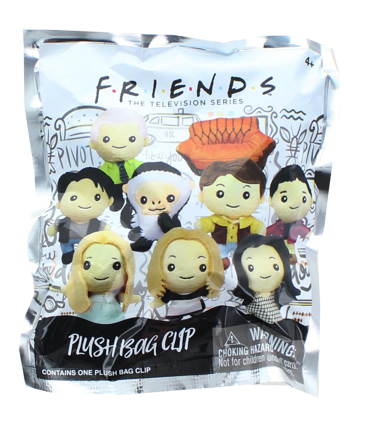 Friends Collectible Plush Bag Clip