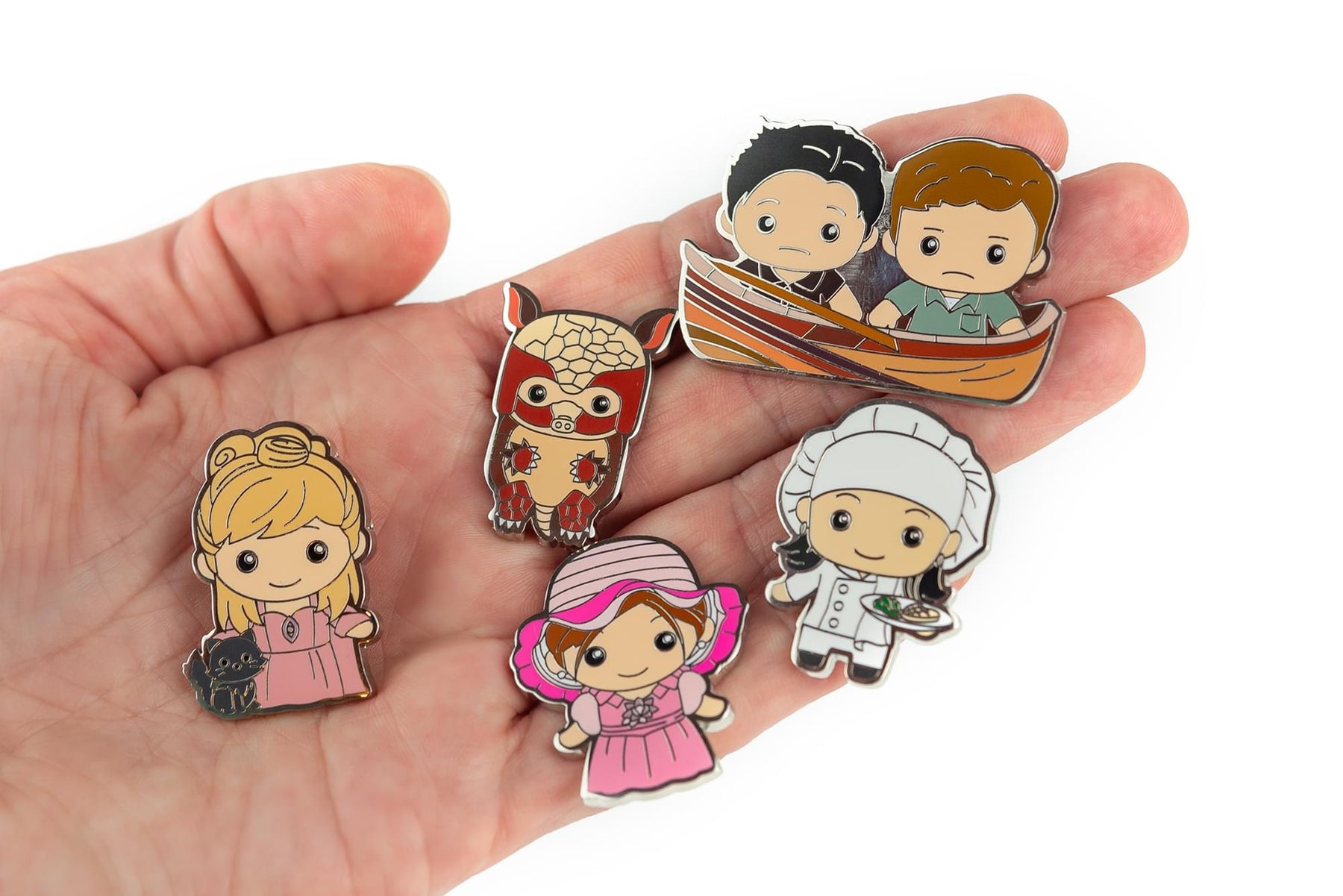 Friends Exclusive Chibi Characters 5-Piece Enamel Pin Set Toynk Exclusive