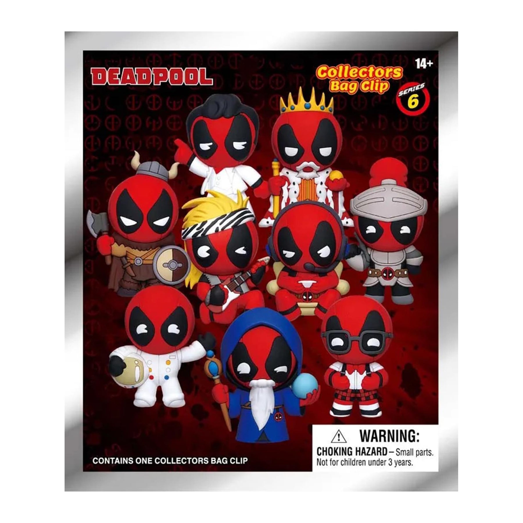 Marvel Deadpool Series 6 3D Foam Bag Clip | 1 Random