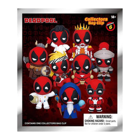 Marvel Deadpool Series 6 3D Foam Bag Clip | 1 Random