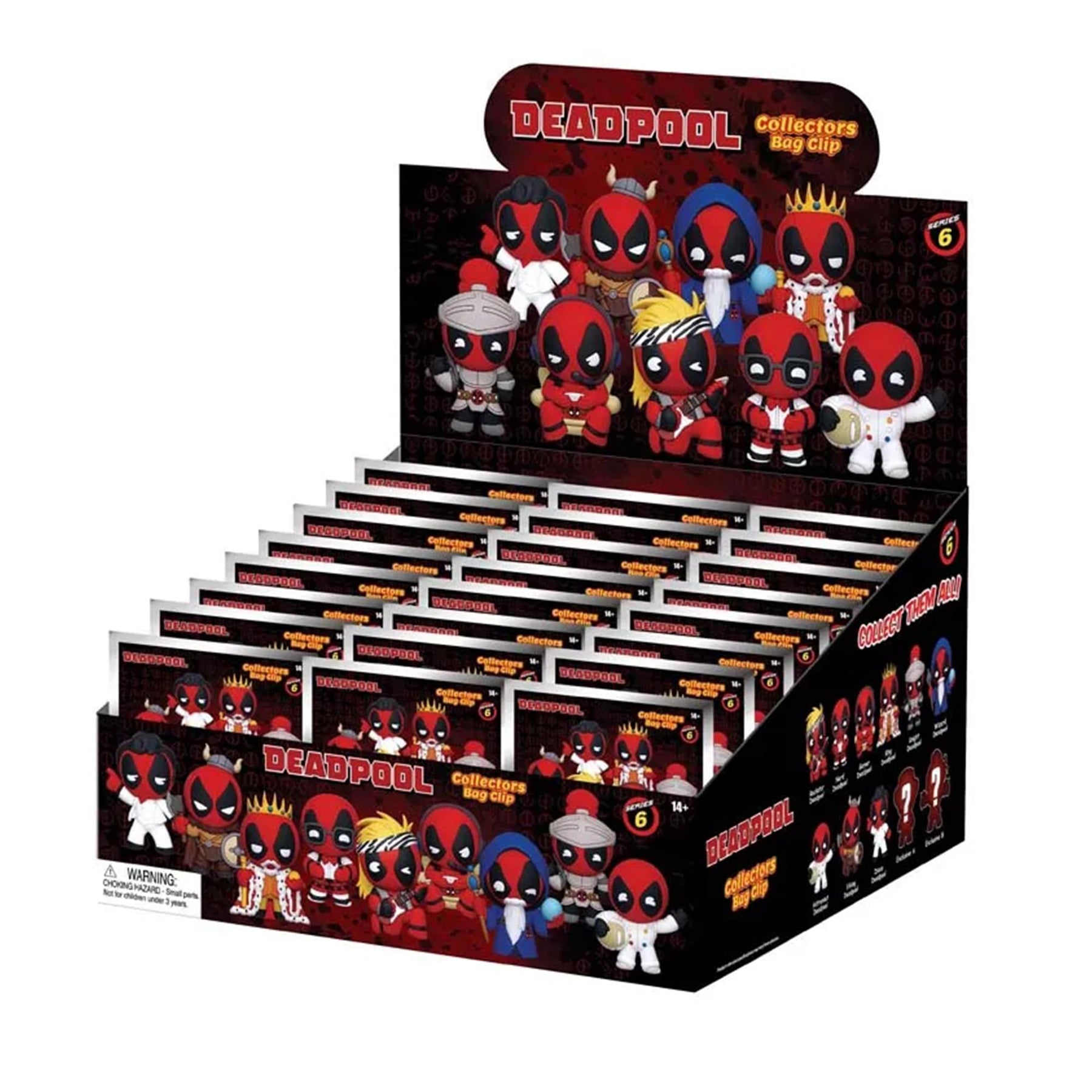 Marvel Deadpool Series 6 3D Foam Bag Clip | 1 Random