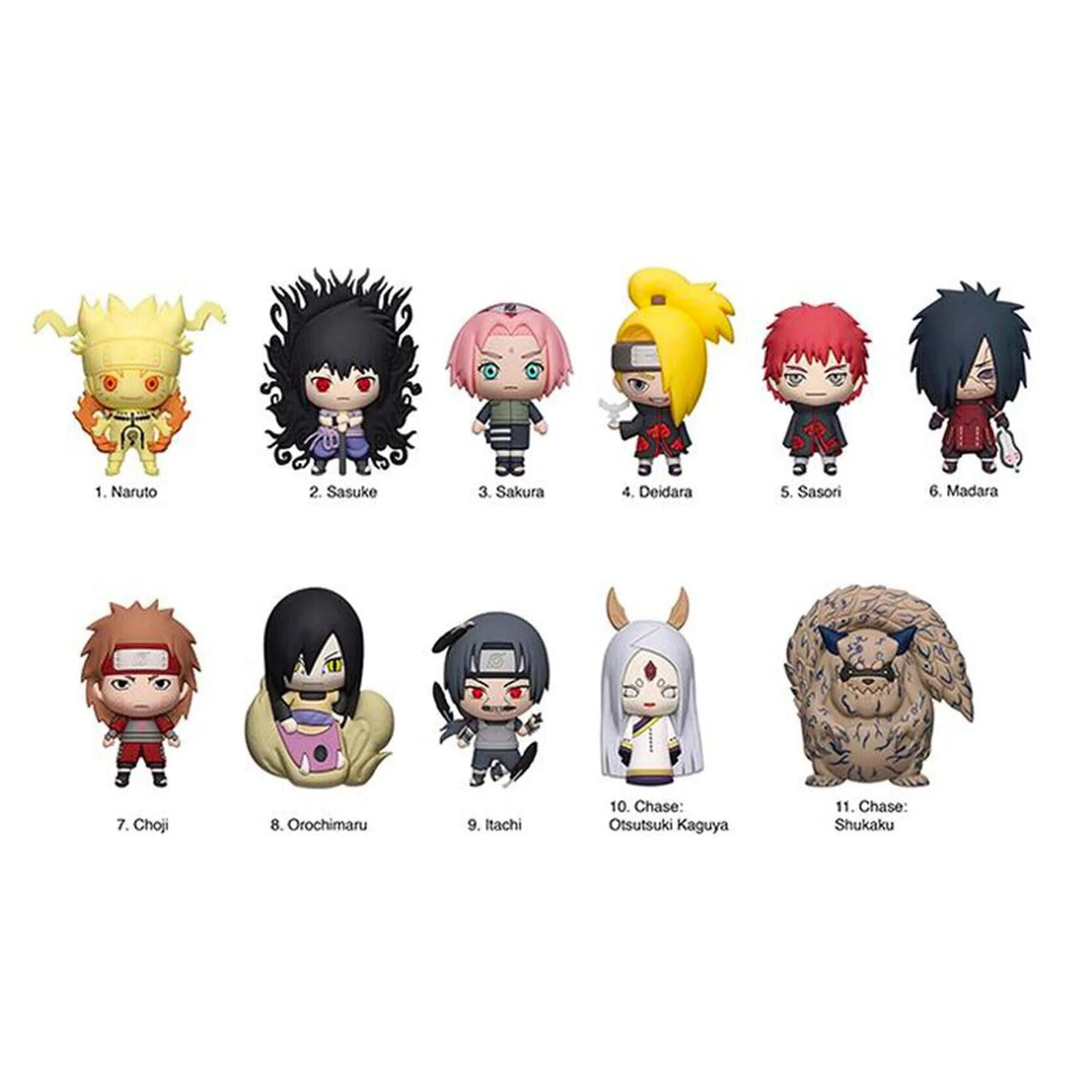 Naruto Series 6 3D Foam Bag Clip | 1 Random