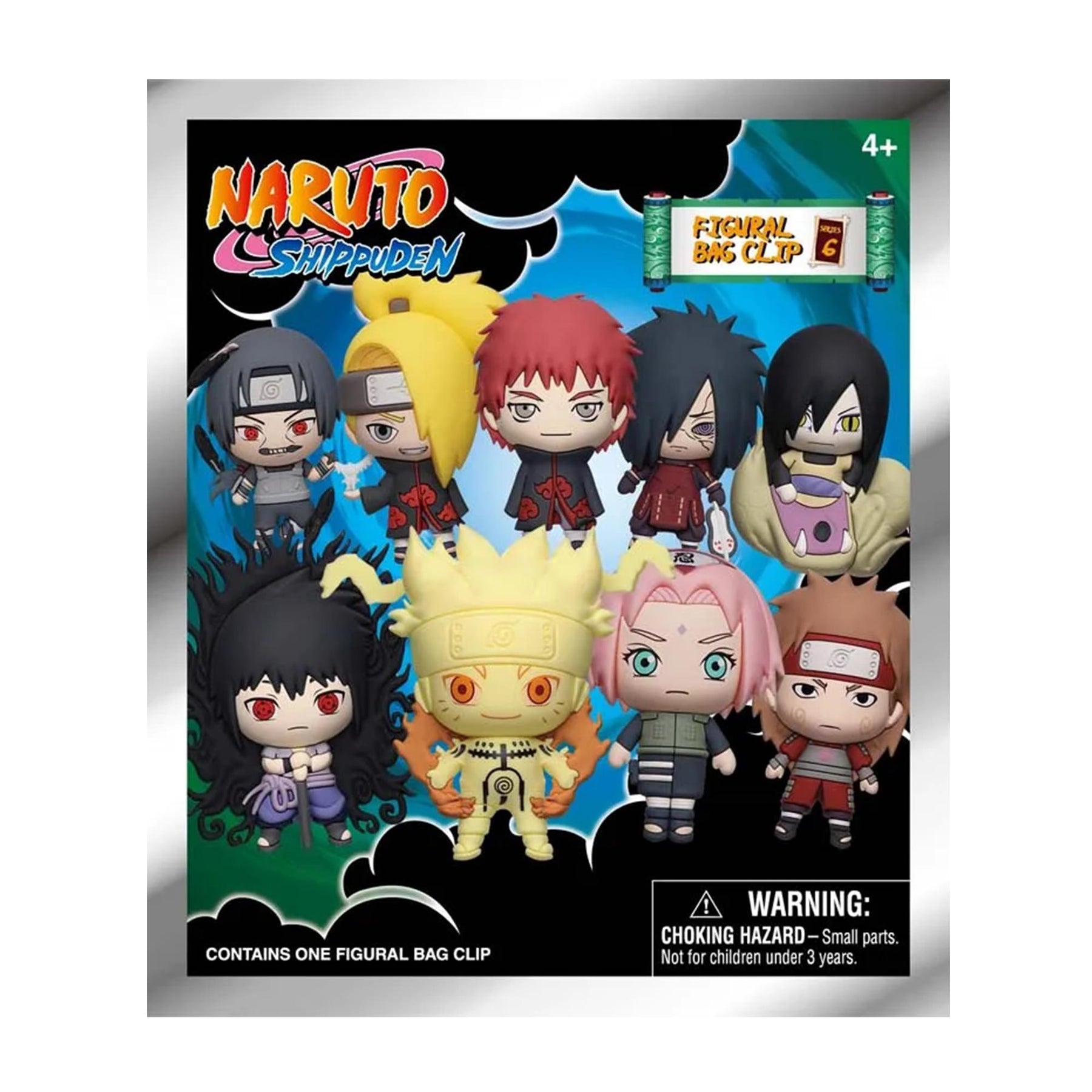 Naruto Series 6 3D Foam Bag Clip | 1 Random