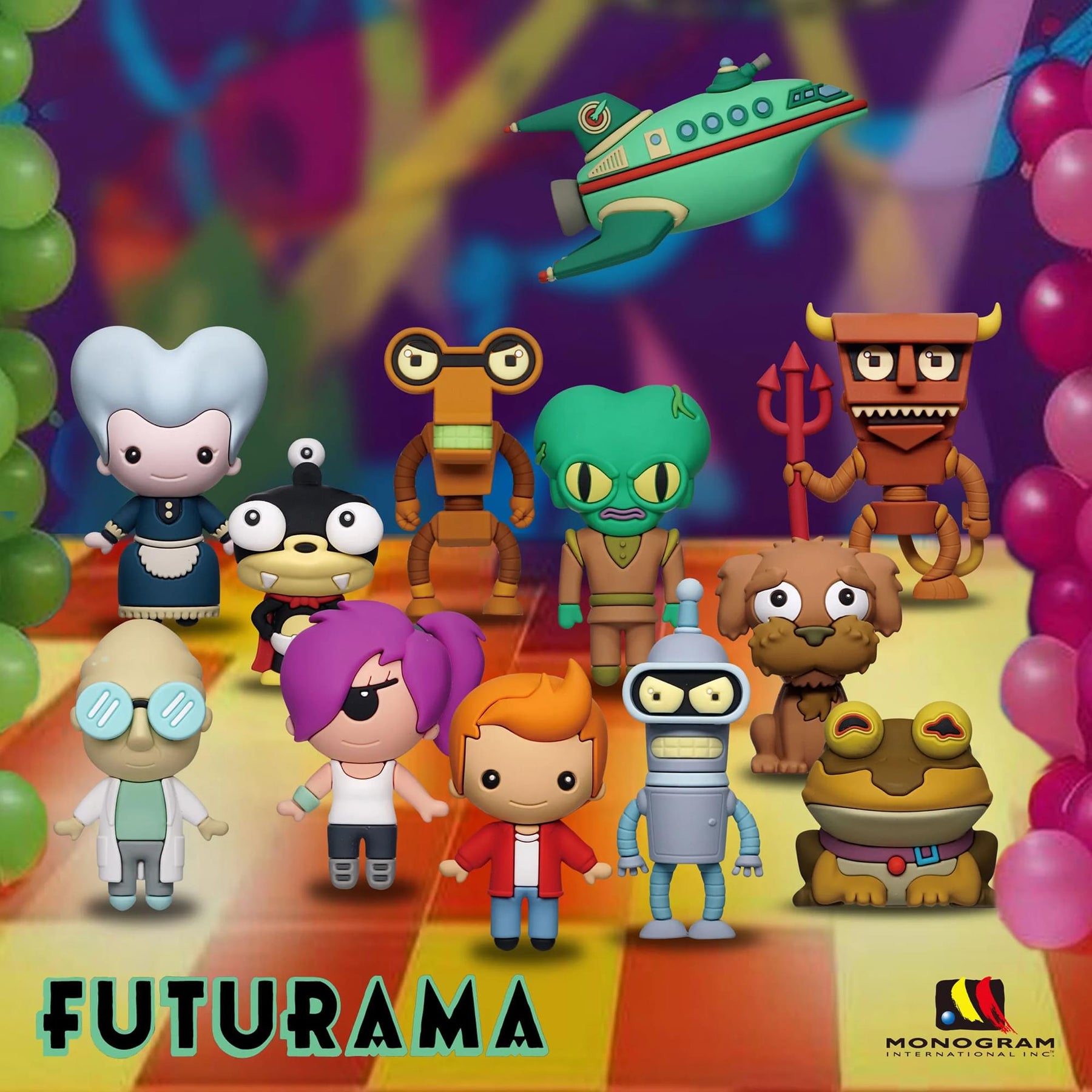 Futurama 3D Figural Foam Bag Clip | 1 Random