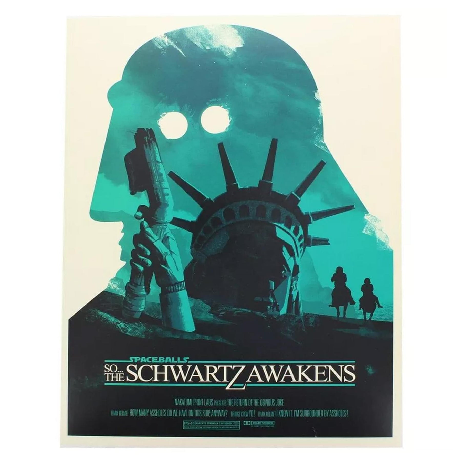 Spaceballs: The Schwartz Awakens Dark Helmet 8x10 Art Print by Joshua Budich