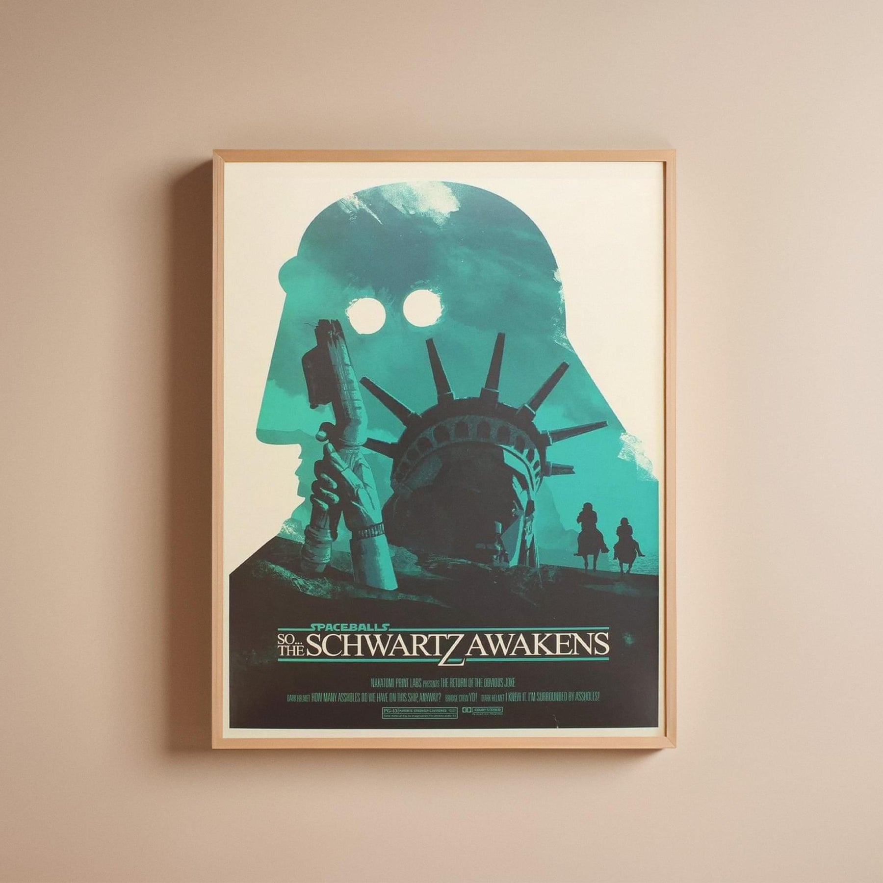 Spaceballs: The Schwartz Awakens Dark Helmet 8x10 Art Print by Joshua Budich