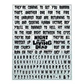 Night of The Living Dead Word Puzzle Magnet Set