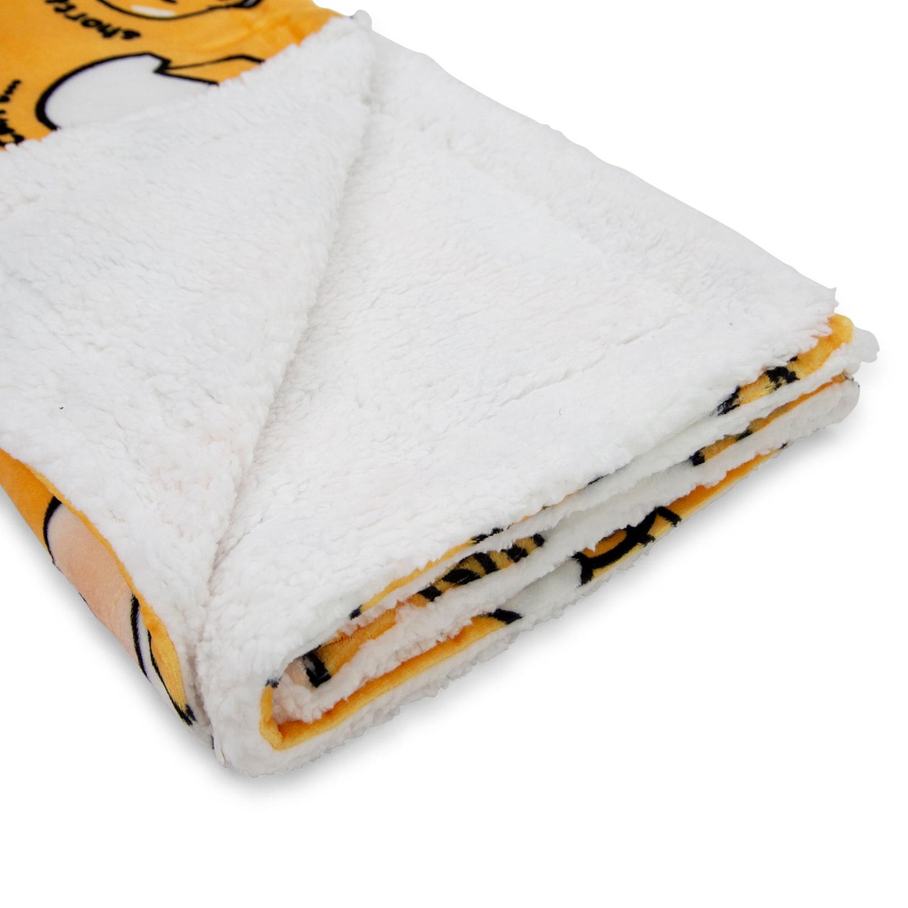 Sanrio Gudetama Shell Shorts Silk-Touch Sherpa Throw Blanket | 50 x 60 Inches