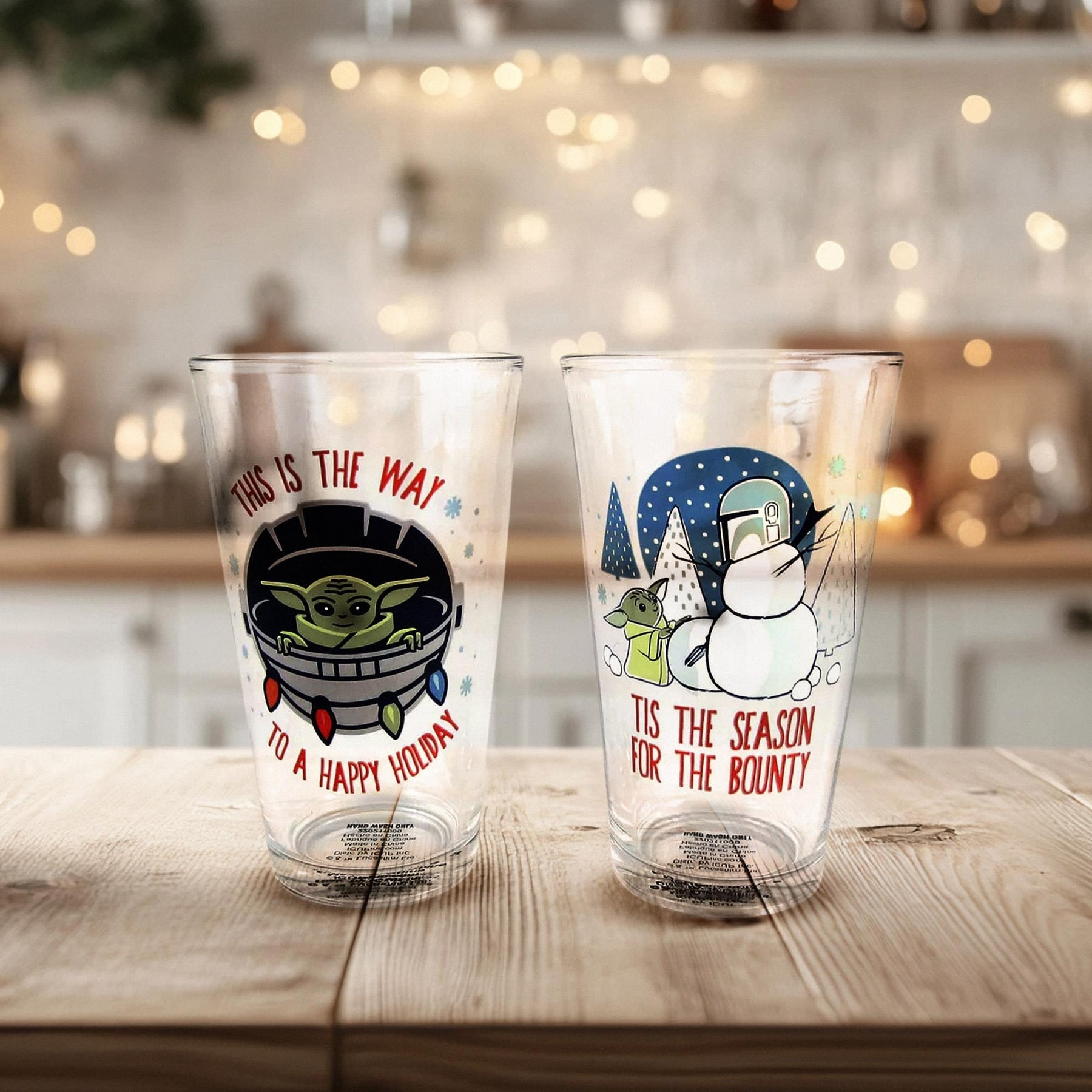 Star Wars The Child "Tis the Season" 16oz Pint Glass Set