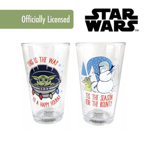 Star Wars The Child "Tis the Season" 16oz Pint Glass Set