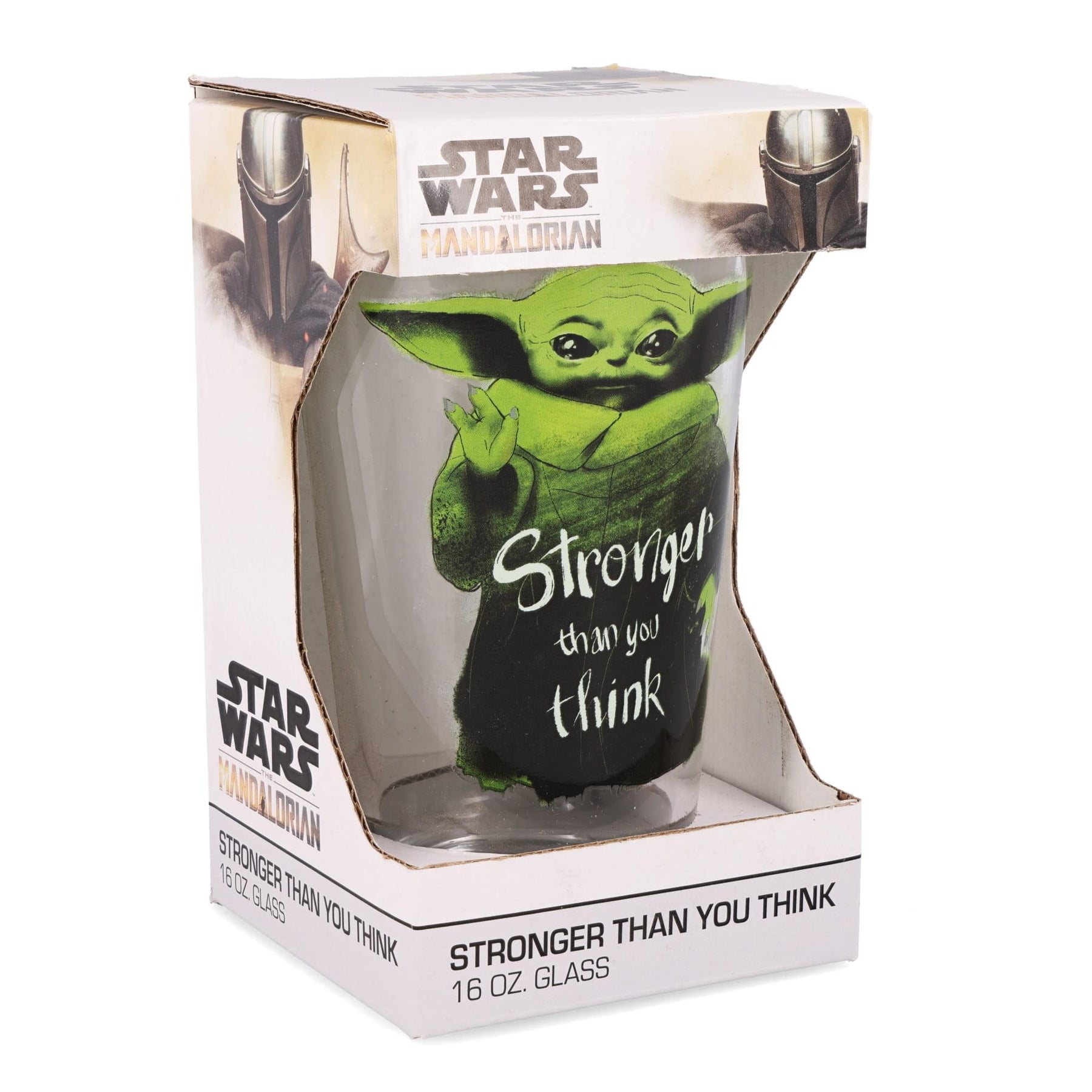 Star Wars Grogu "Stronger Than You Think" 16oz Pint Glass