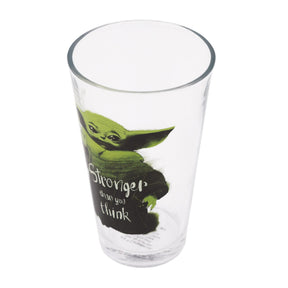 Star Wars Grogu "Stronger Than You Think" 16oz Pint Glass