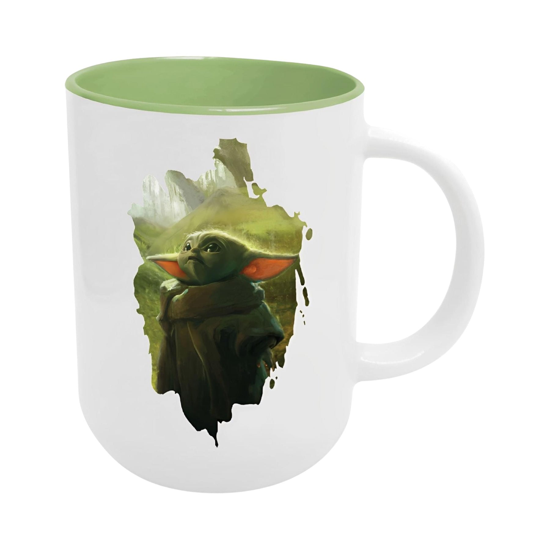 Star Wars Grogu Brush Badge 16oz Cappucino Mug