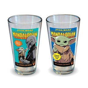 Star Wars The Child Comic Covers 16oz Pint Glass Set