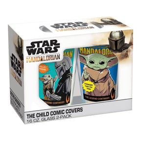 Star Wars The Child Comic Covers 16oz Pint Glass Set