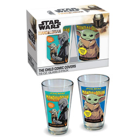 Star Wars The Child Comic Covers 16oz Pint Glass Set