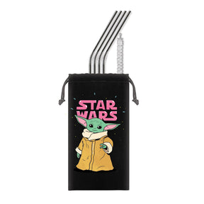 Star Wars The Child "Precious Cargo" Reusable Stainless Steel Straws 4 Pack