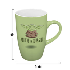 Star Wars Grogu "Believe In Yourself" 18oz Ceramic Latte Mug