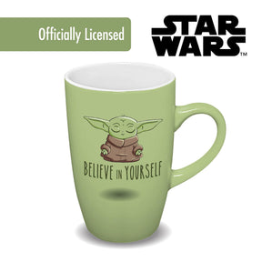 Star Wars Grogu "Believe In Yourself" 18oz Ceramic Latte Mug