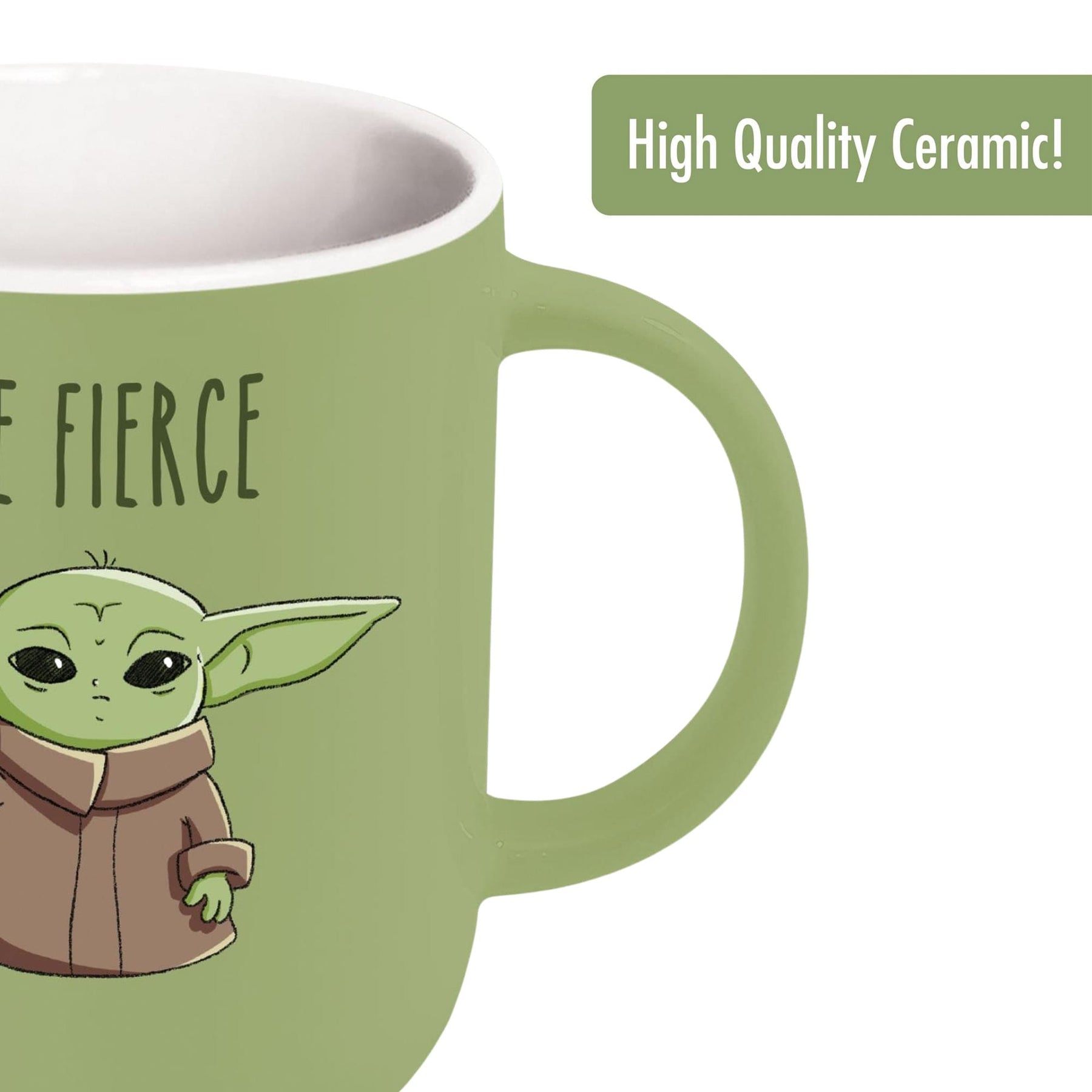 Star Wars Grogu "Be Fierce" 16oz Cappucino Mug