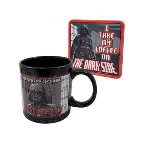 Star Wars Darth Vader Humor 20oz Ceramic Mug and Coaster Set