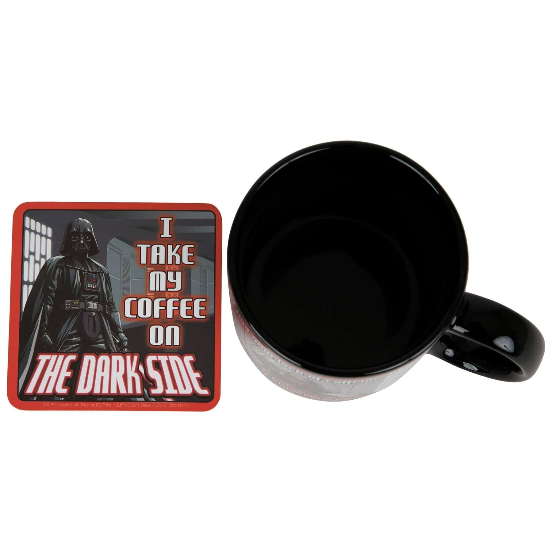 Star Wars Darth Vader Humor 20oz Ceramic Mug and Coaster Set