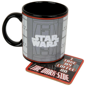 Star Wars Darth Vader Humor 20oz Ceramic Mug and Coaster Set