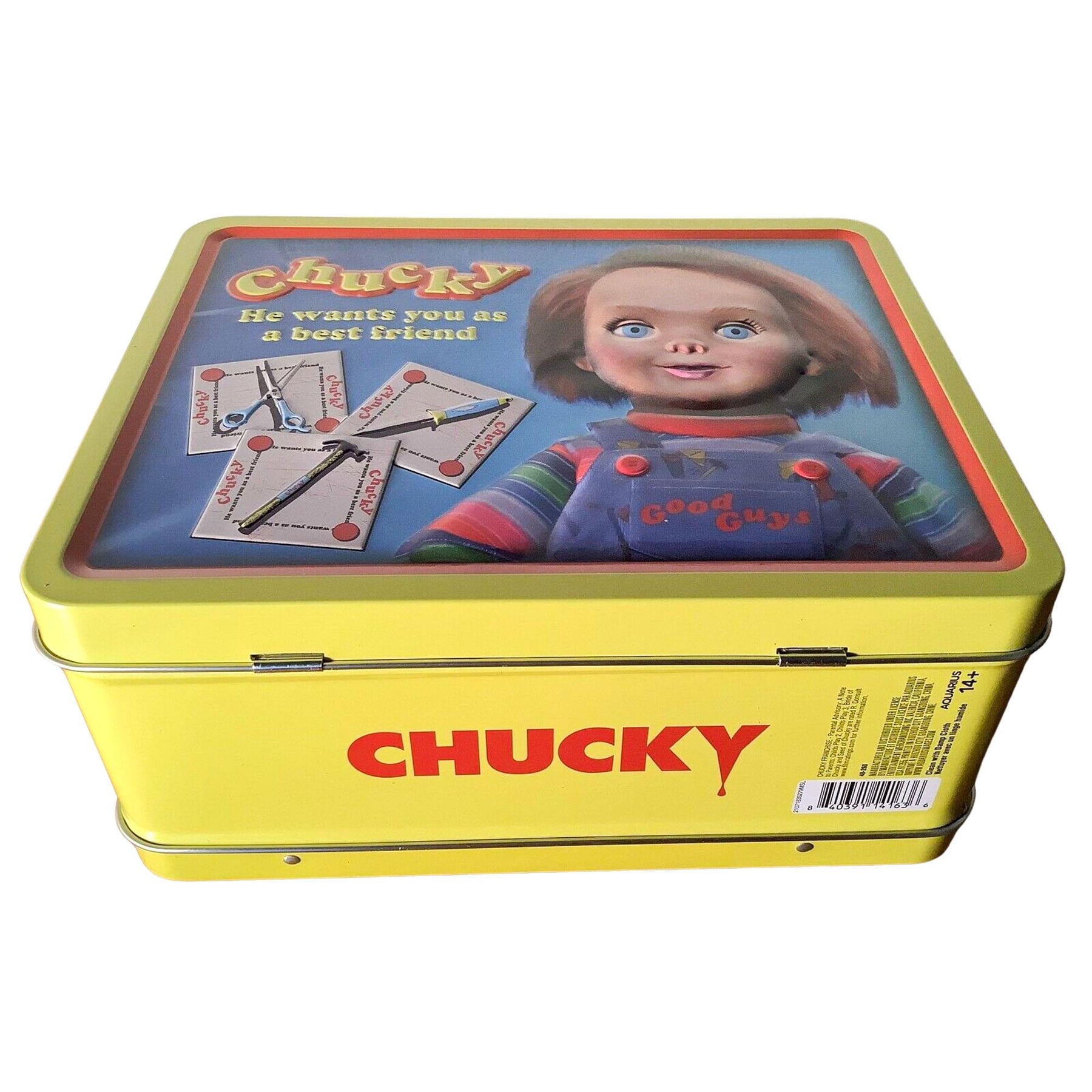 Childs Play Good Guy Chucky Tin Fun Box