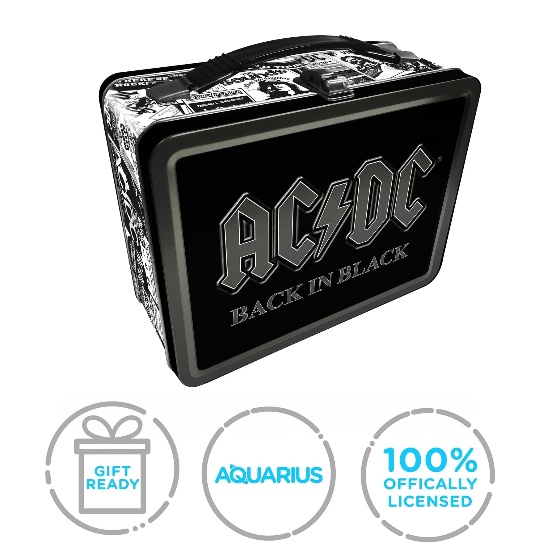 AC/DC Embossed Tin Fun Box