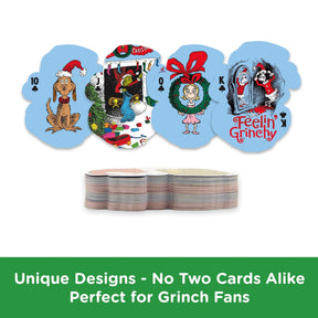 Grinch Christmas Shaped Playing Cards