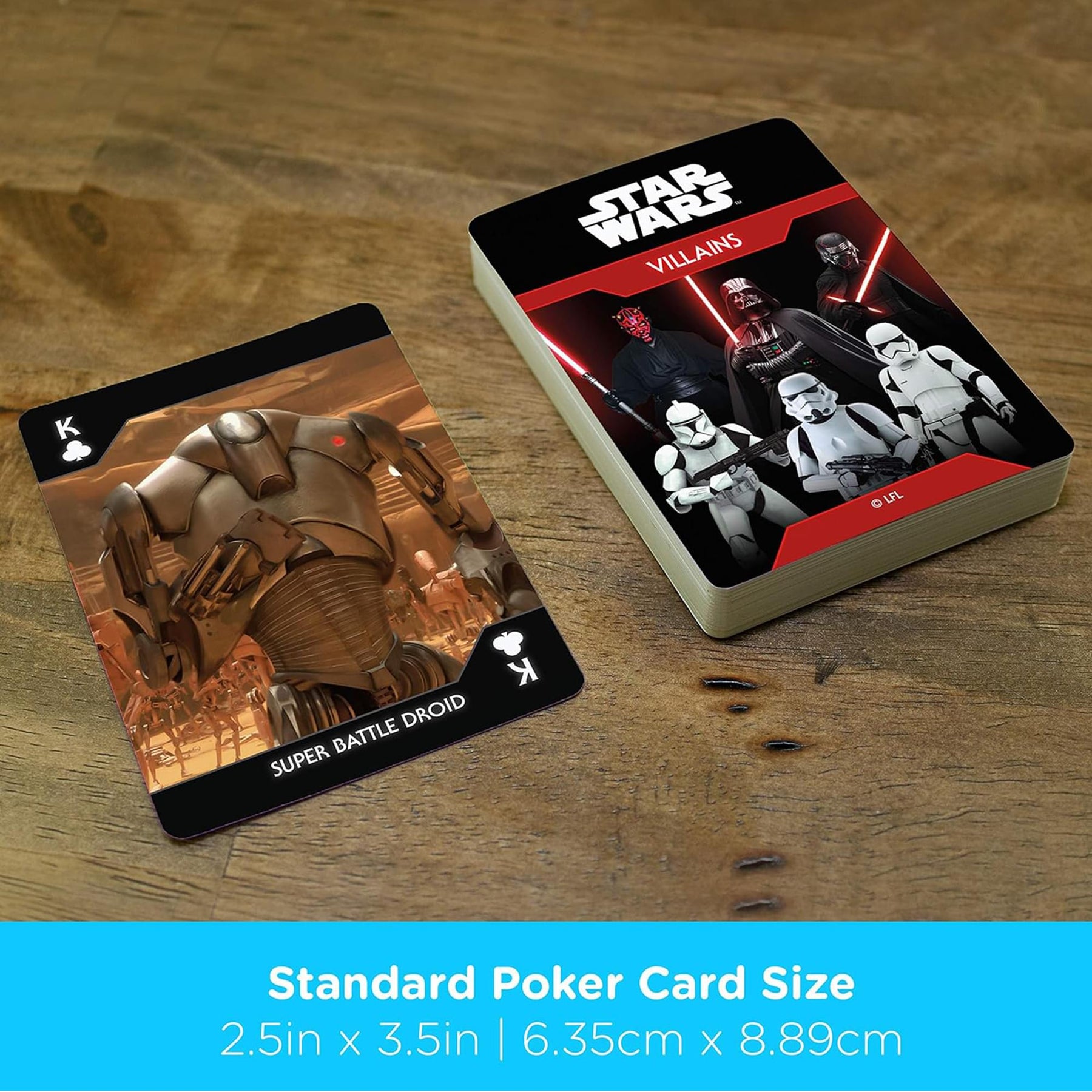 Star Wars Dark Side Villains Playing Cards