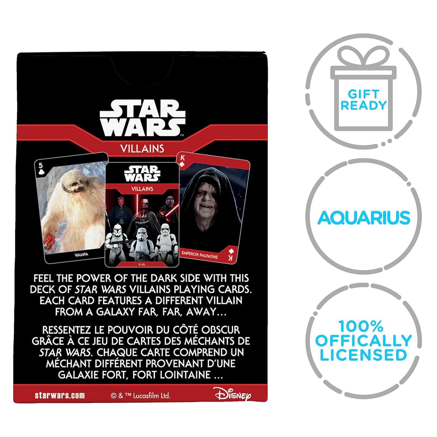 Star Wars Dark Side Villains Playing Cards