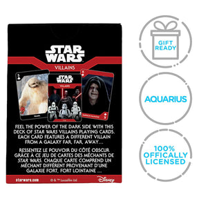 Star Wars Dark Side Villains Playing Cards