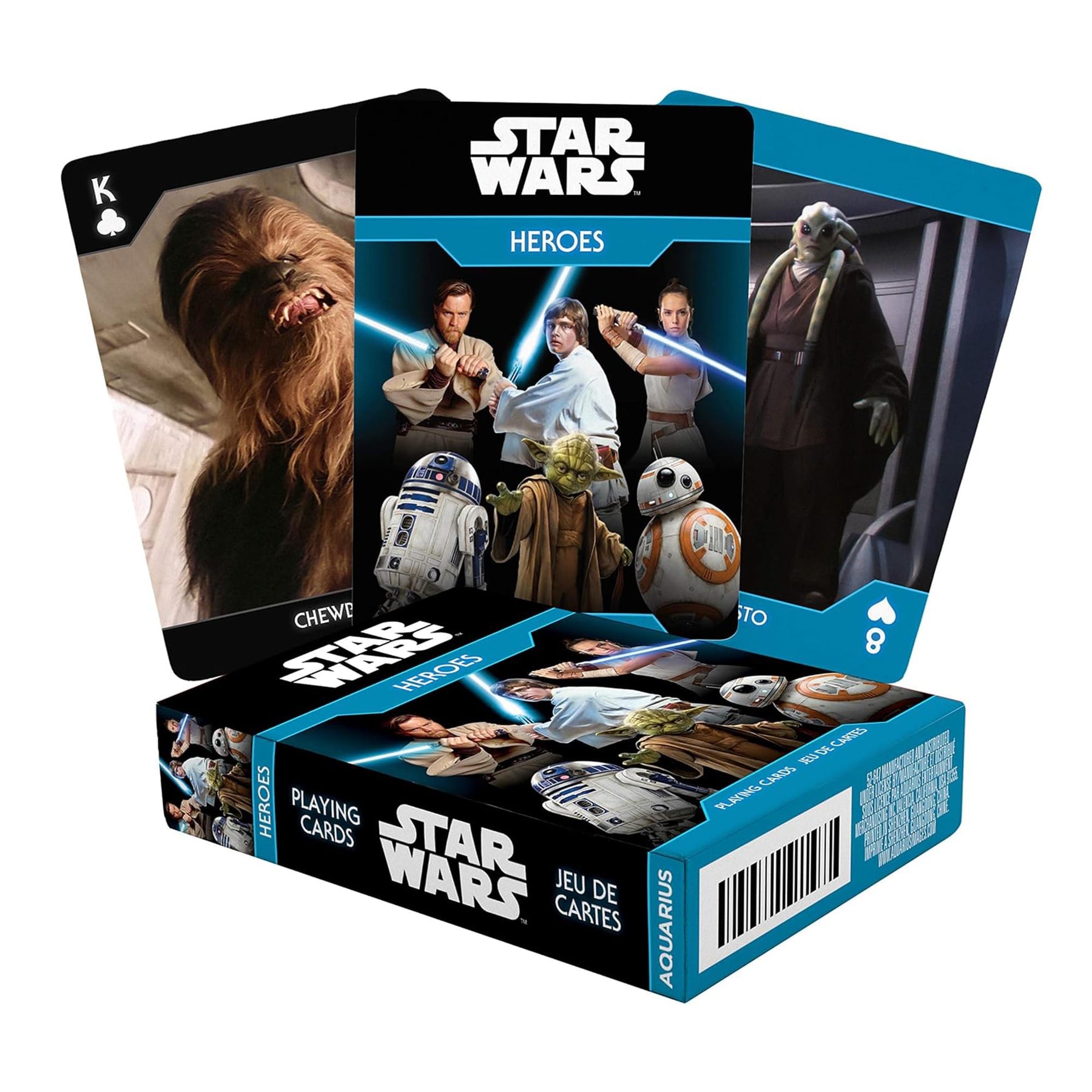 Star Wars Light Side Heroes Playing Cards