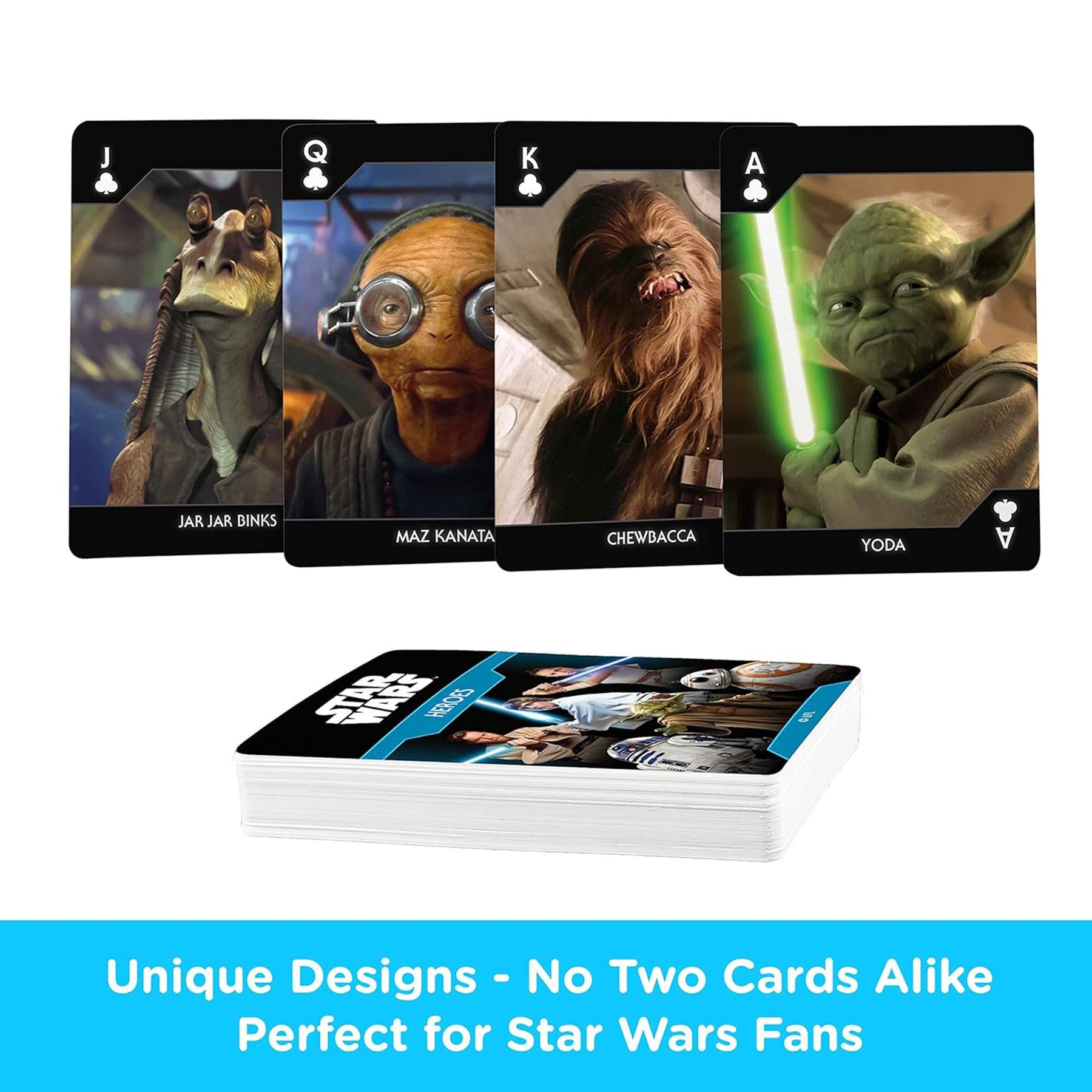 Star Wars Light Side Heroes Playing Cards