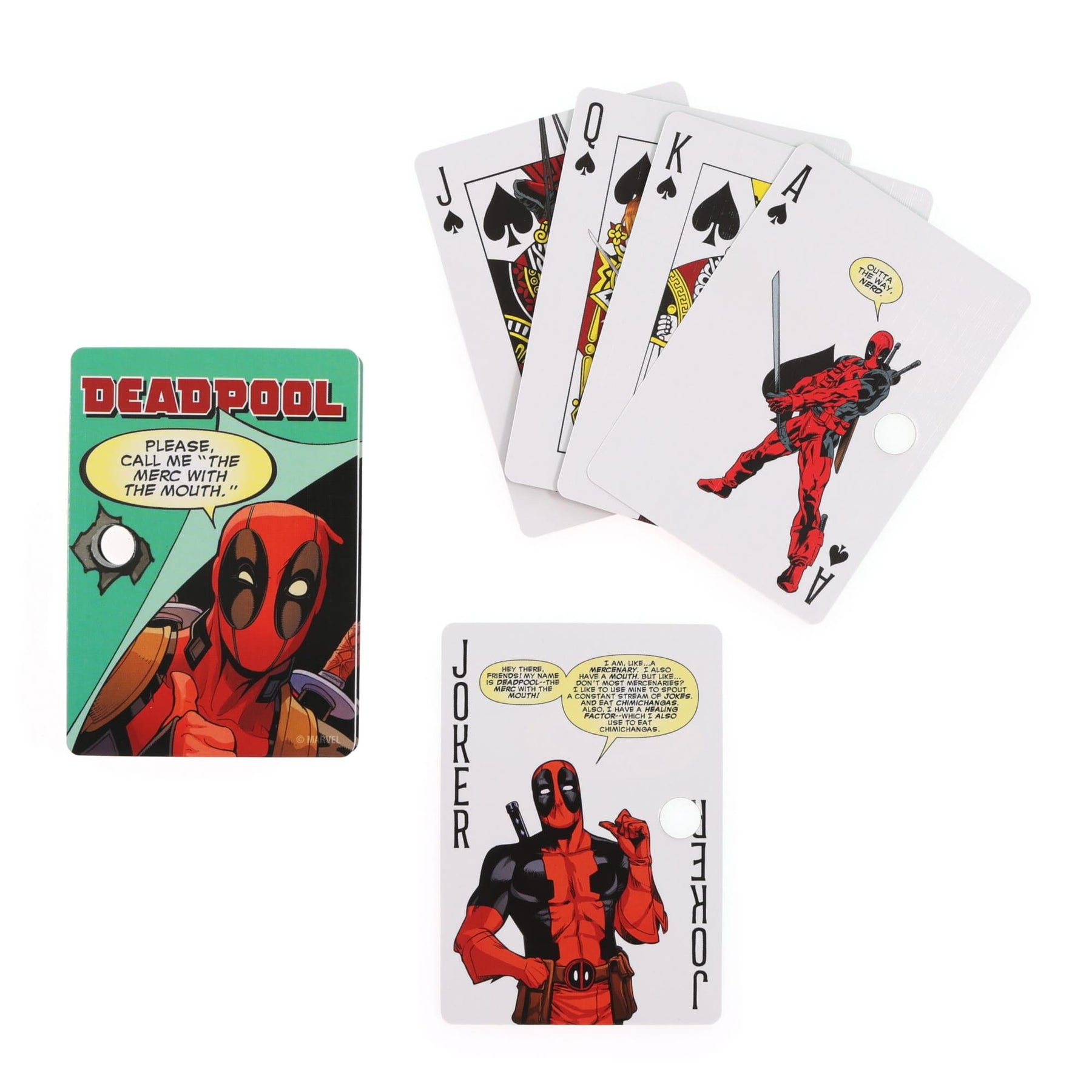 Marvel Deadpool Quotes Playing Cards