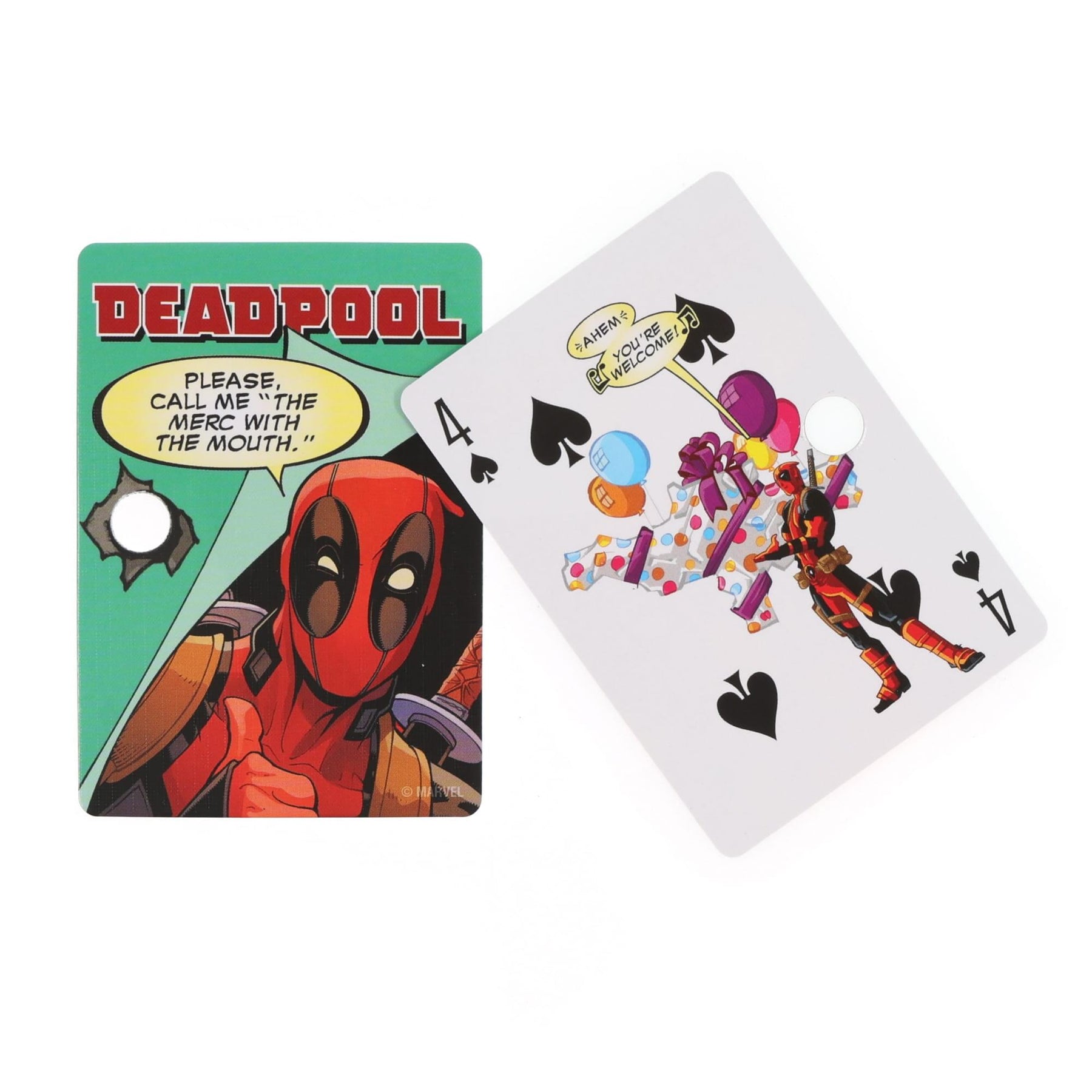 Marvel Deadpool Quotes Playing Cards