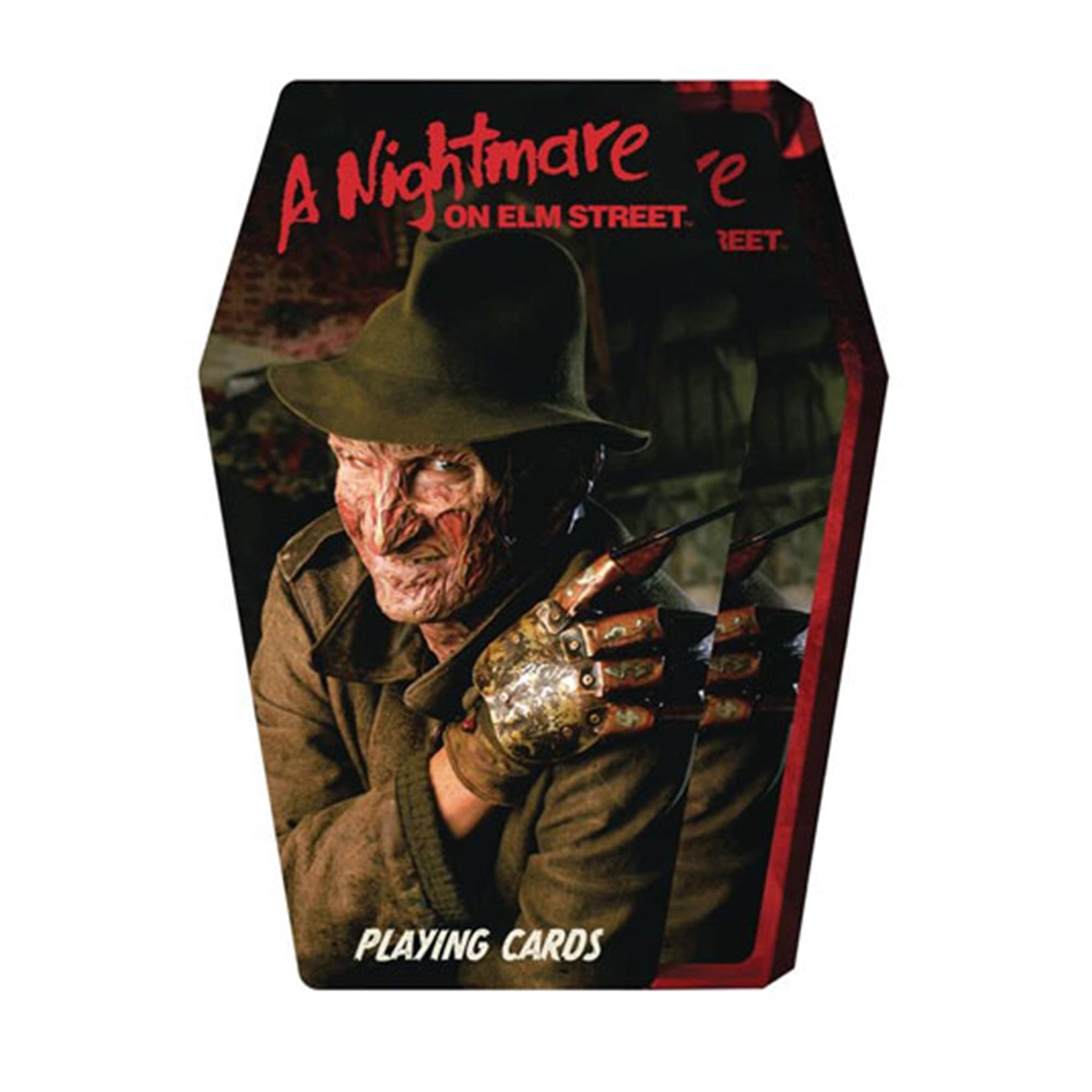 A Nightmare on Elm Street Coffin Shaped Playing Cards