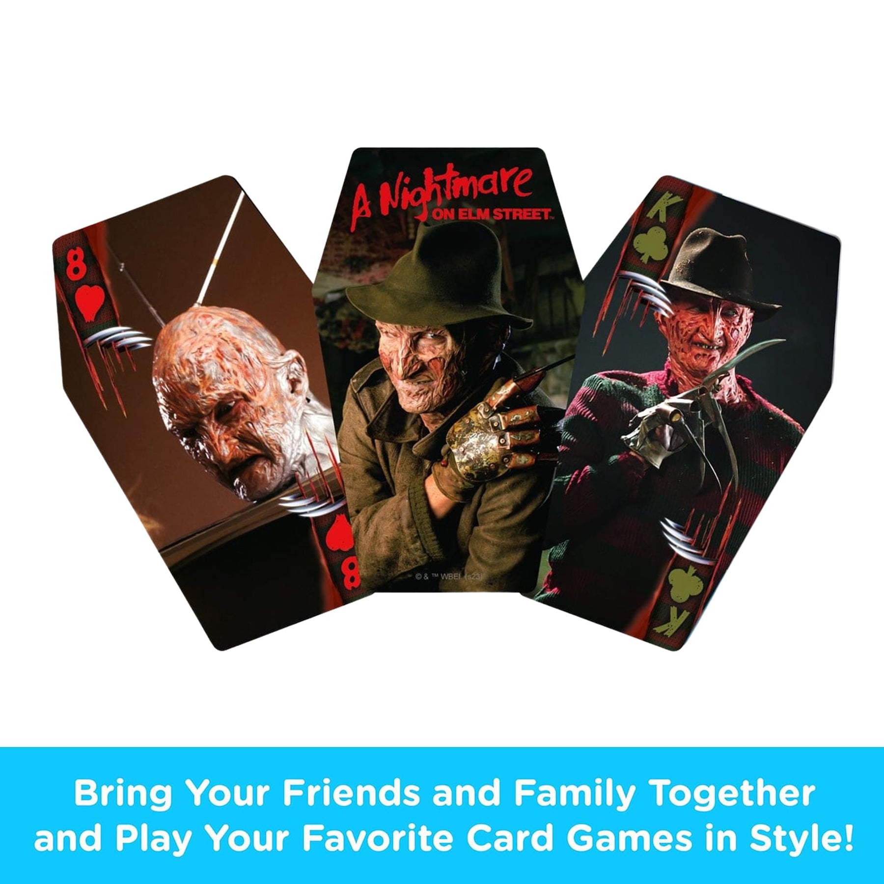 A Nightmare on Elm Street Coffin Shaped Playing Cards