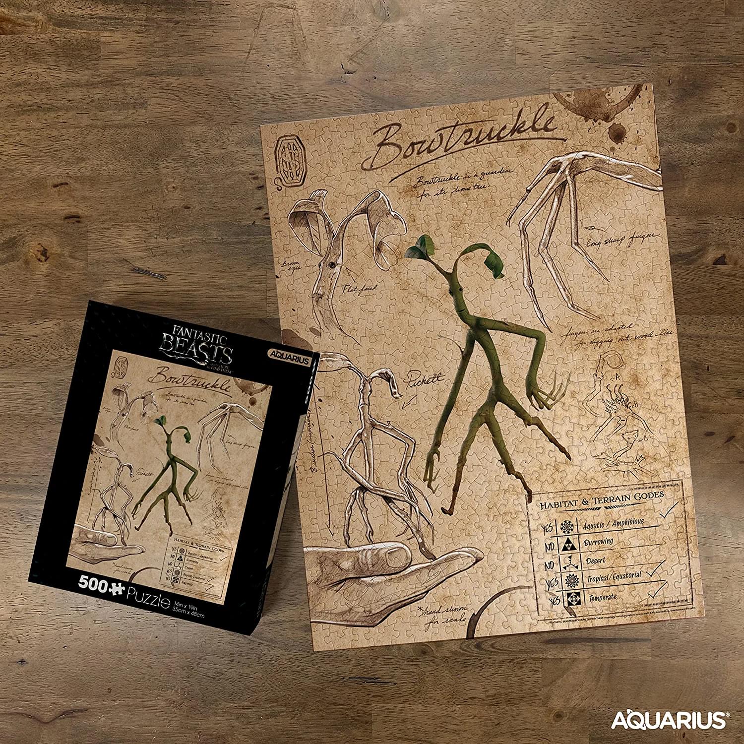 Fantastic Beasts Bowtruckle 500 Piece Jigsaw Puzzle