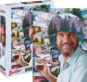 Bob Ross Hair 500 Piece Jigsaw Puzzle