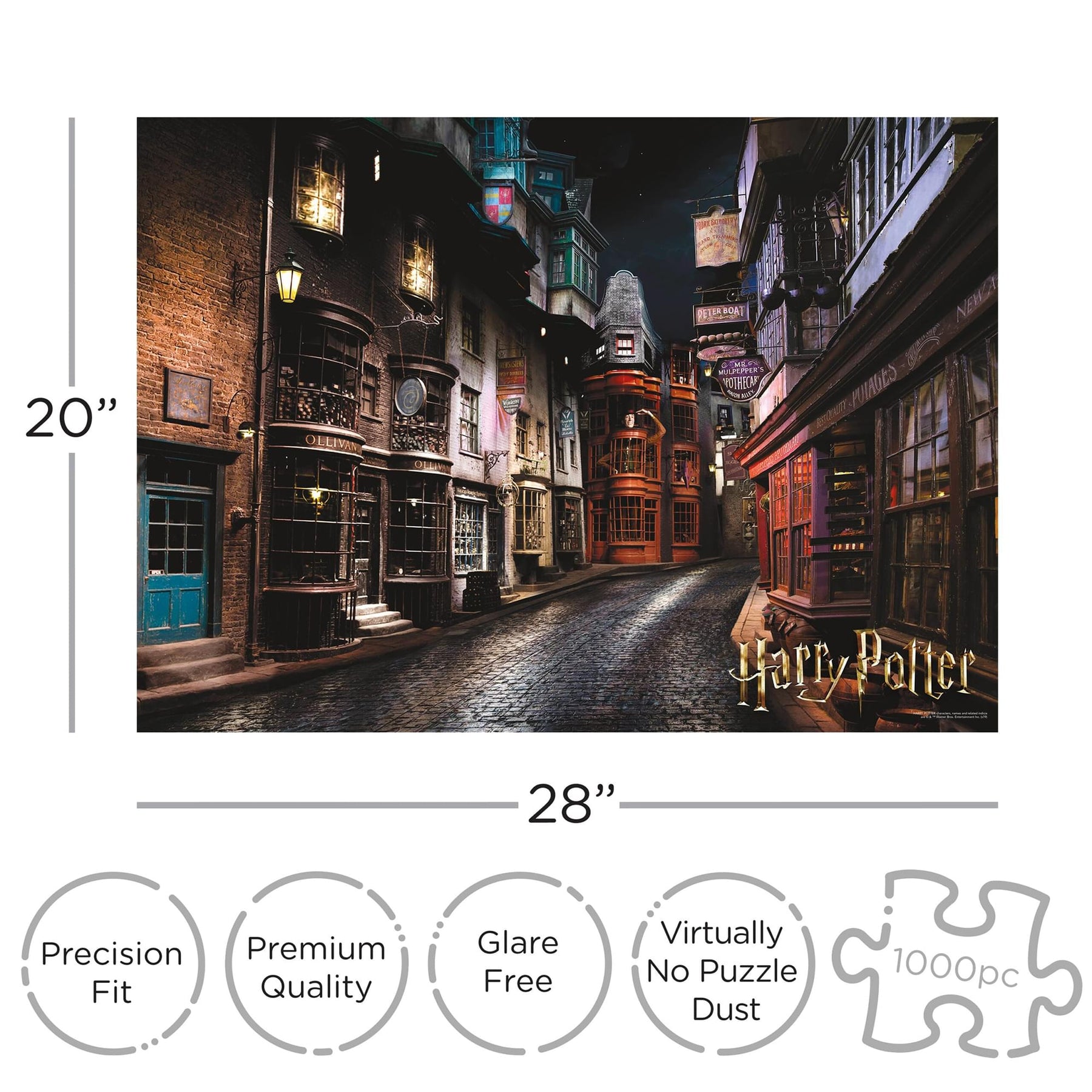 Harry Potter Diagon Alley 1000 Piece Jigsaw Puzzle